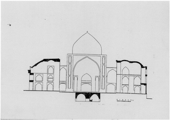 نمای مسجد جامع سروستان