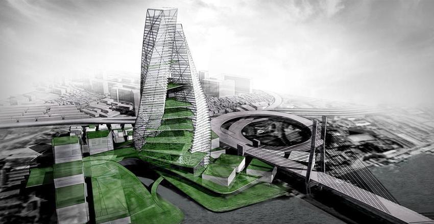 دانلود رساله برج سبز متحرک با رویکرد معماری پایدار 