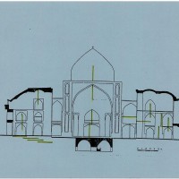 نقشه های مسجد جامع سروستان