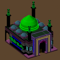 دانلود 3d یک مسجد سه بعدی مسجد