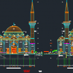 دانلود نقشه های کامل مسجد